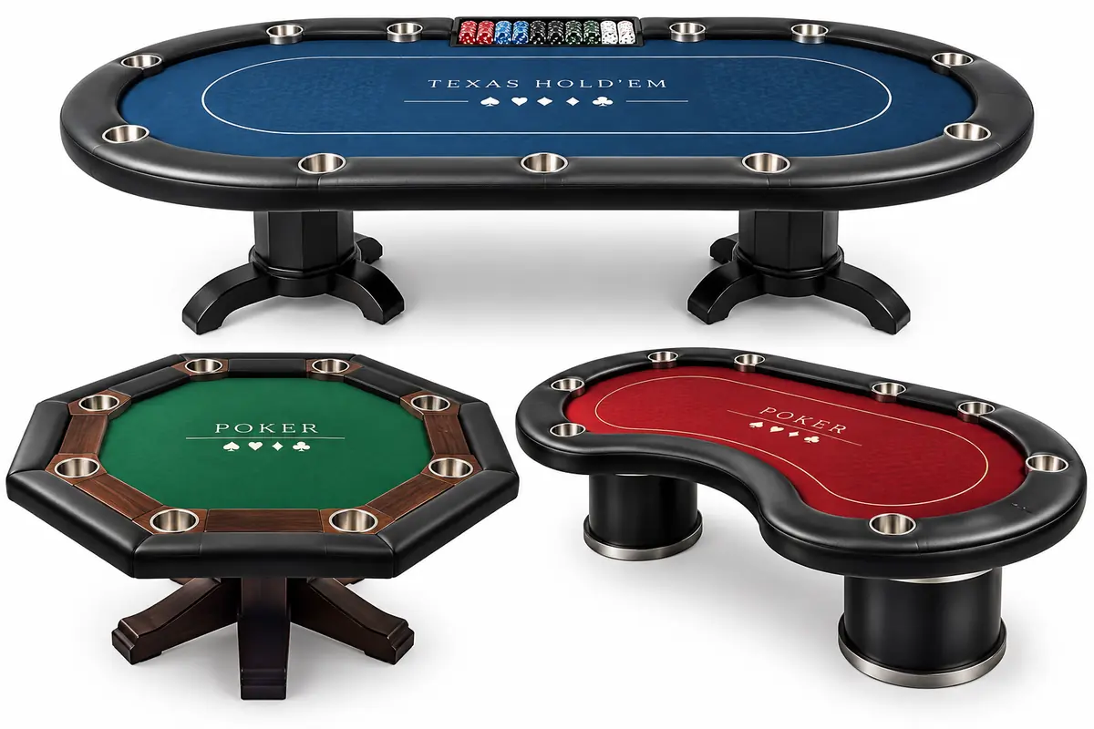 Collection of premium poker tables