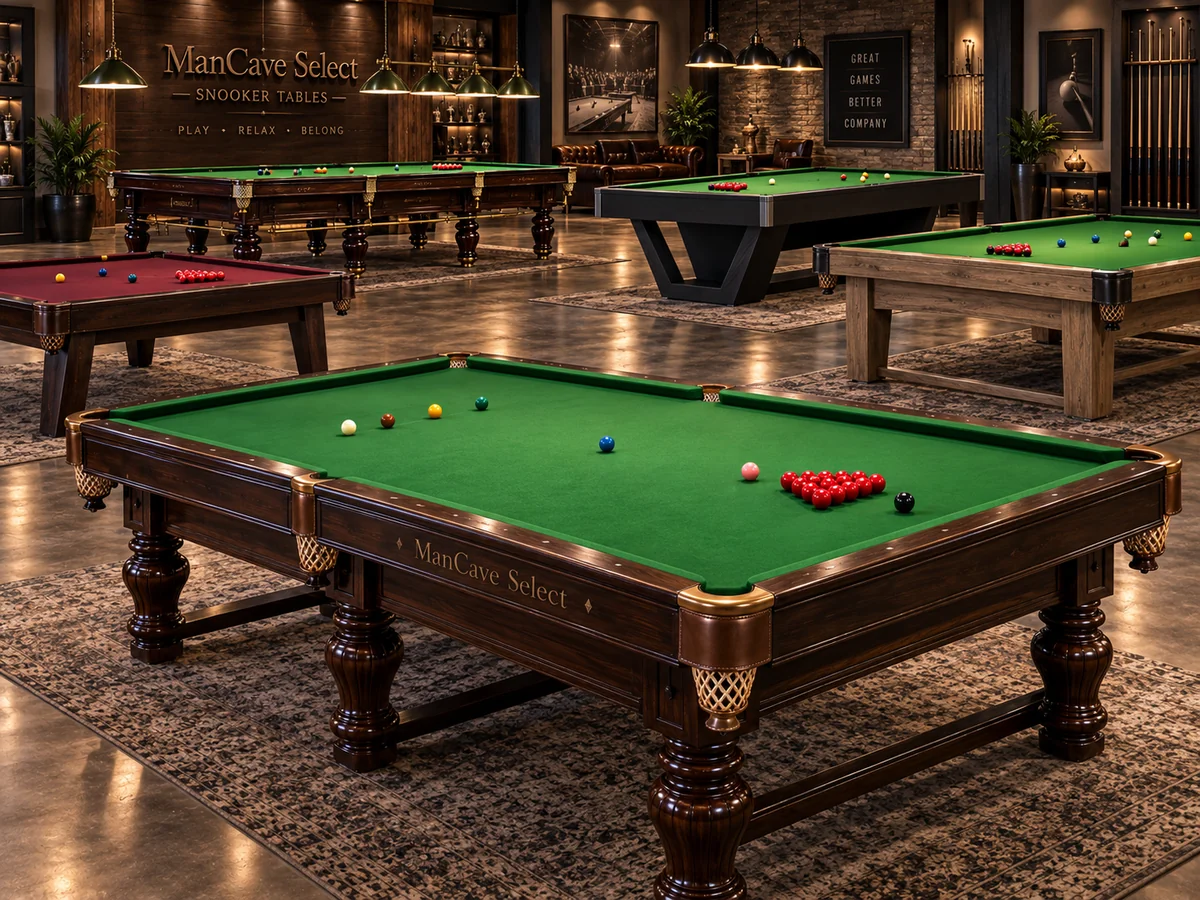 A collection of snooker table styles