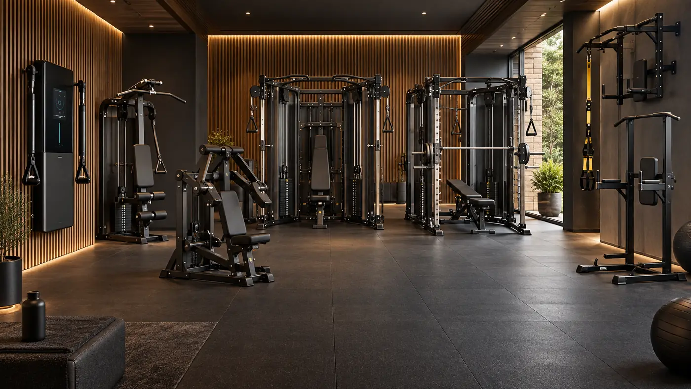 Specialized modular home gym systems